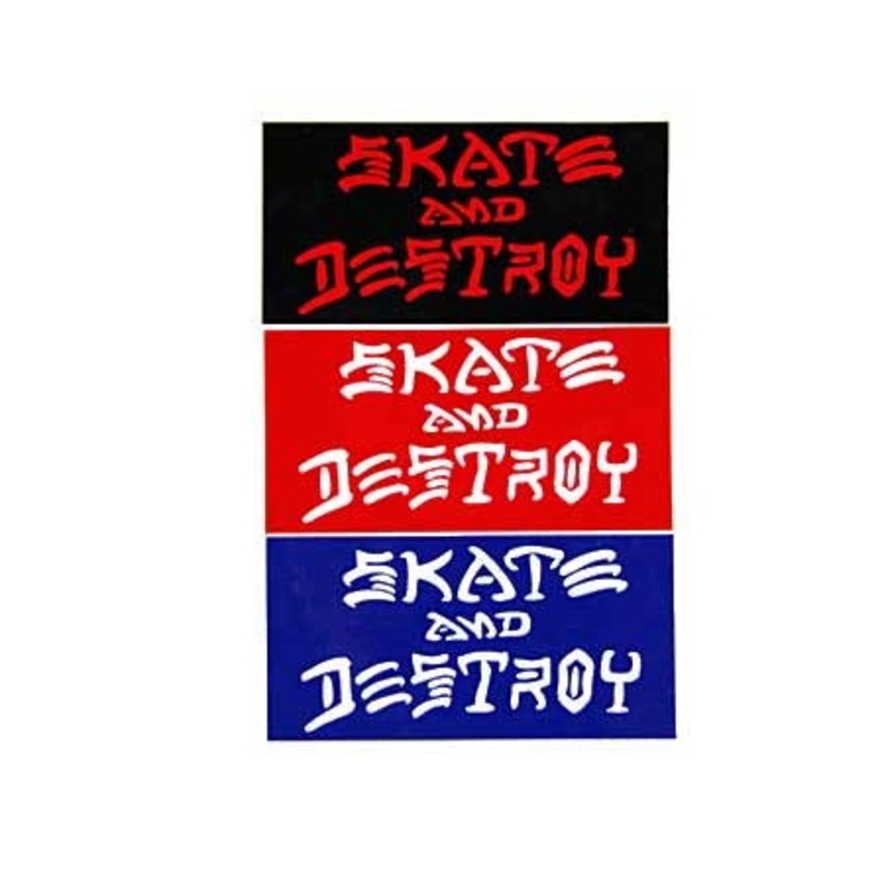 Thrasher Magazine Skate and Destroy Sticker Assorted Small