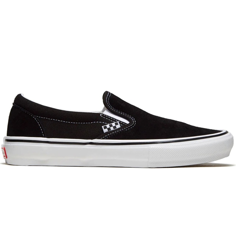 Vans Skate Slip-On Suede Black/White 5