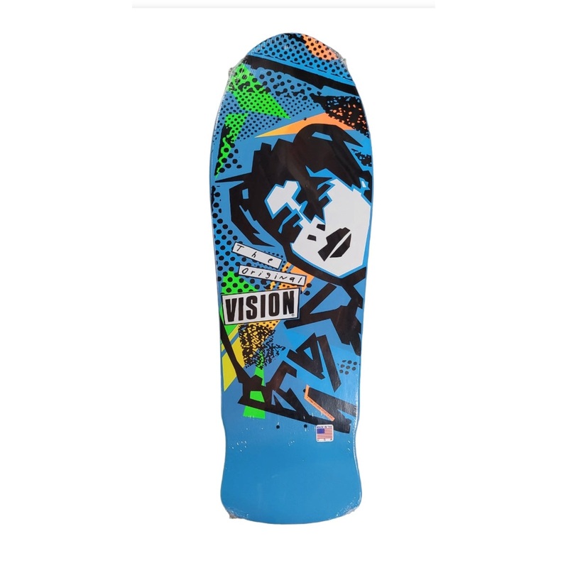 VISION GONZ reissue Skateboard Deck – BLUE DIP / BLUE EYES