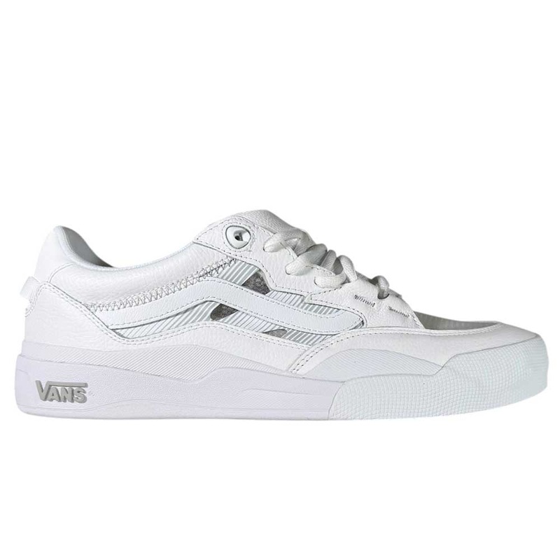 VN000D5DWHT White Skate Wayvee Vans Leather Shoes 8