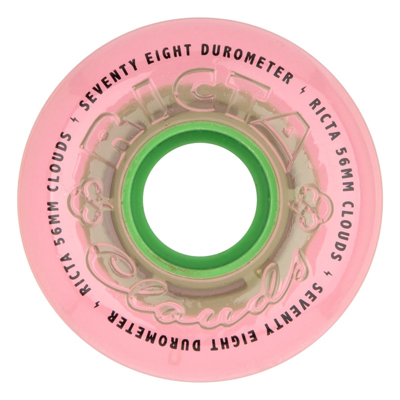 56mm Clouds Watermelon Pink 78a Ricta Skateboard Wheels Pink 56mm