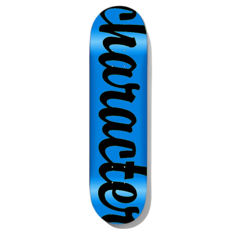 Character Script Blue/Black Shovel Nose 8.625″ Skateboard Deck 8.625″ WB 14.5″