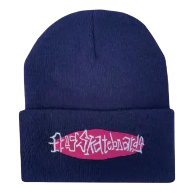 Frog Skateboards Oval Logo Beanie Navy OS