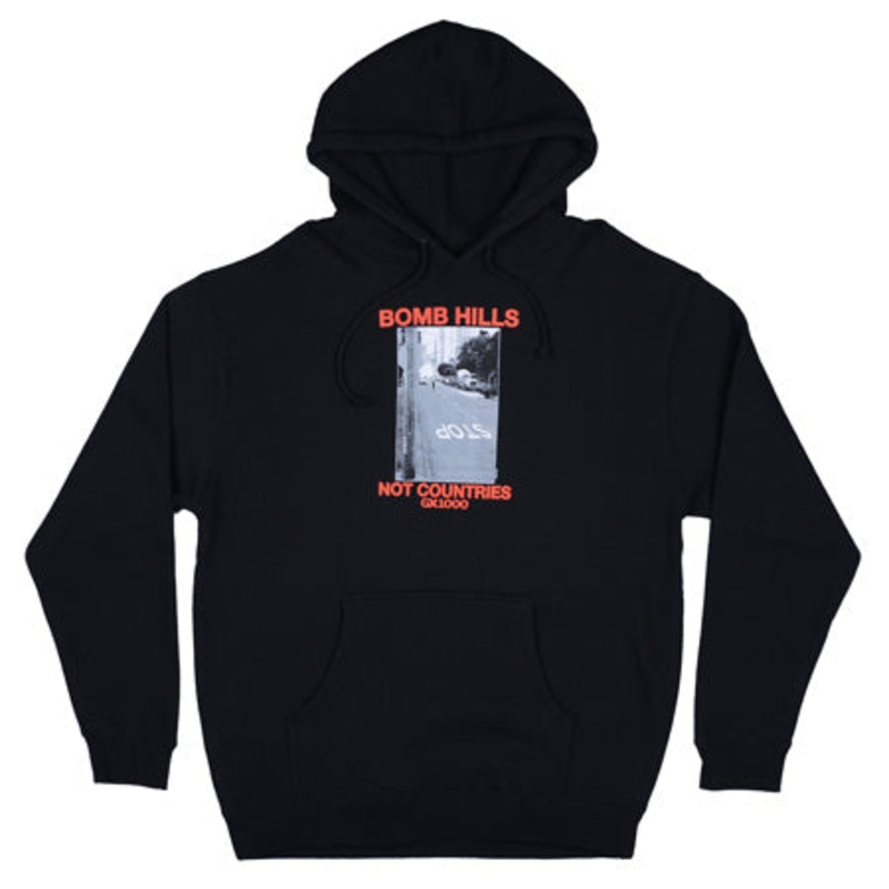 GX1000 Bomb Pullover Hooded Sweatshirt Black Medium