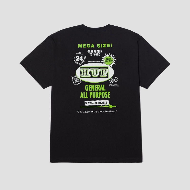HUF All Purpose Shortsleeve T-Shirt Black Small