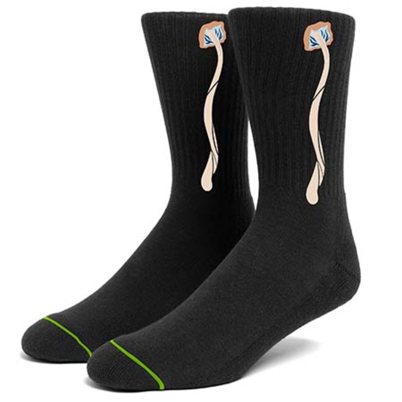 HUF HUF x Pleasures Spores Socks Black One size fits all