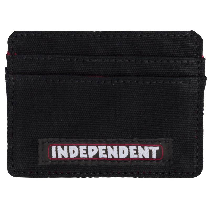 Independent Bar Logo Card Holder Wallet Black