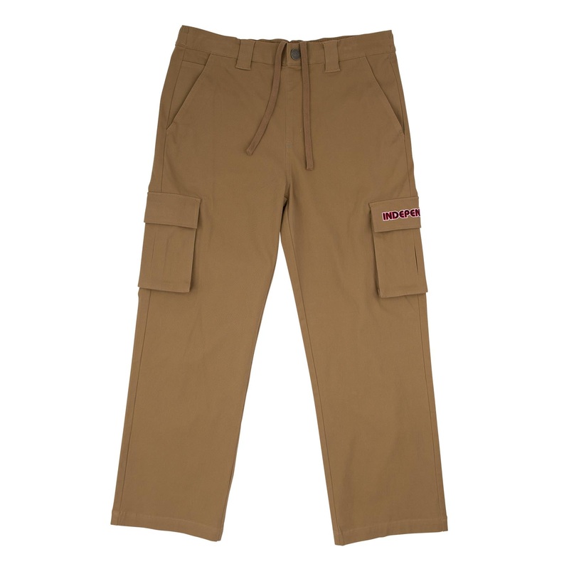Independent Groundwork Cargo Skate Pants Small Dark Khaki