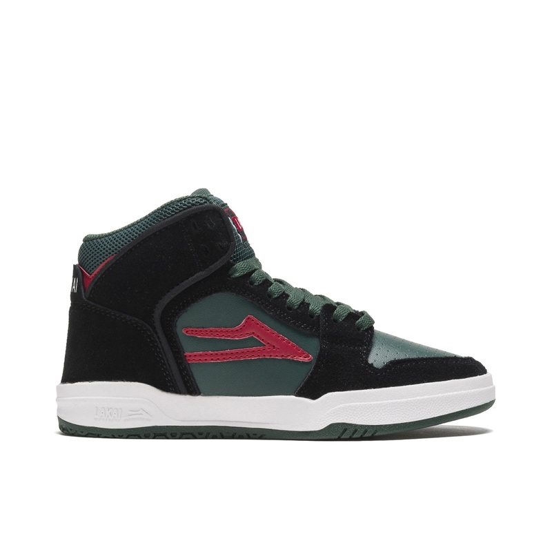 Lakai Telford Kids Suede – Black / Pine Youth UK 3