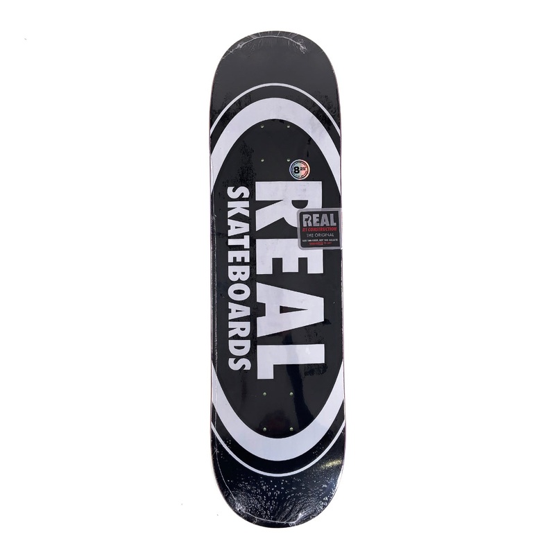 Real – 8.5″ – Team Classic Oval Deck – Black