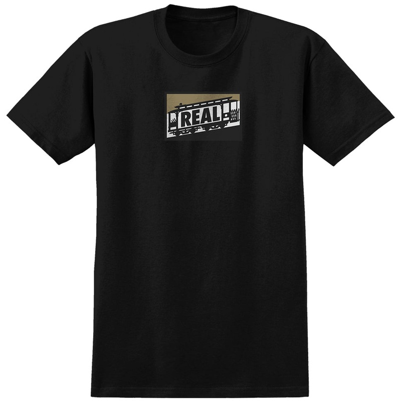 Real Cable Car T Shirt Black Medium