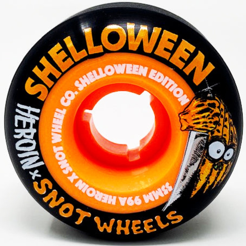 SNOT X HEROIN BOOGERTHANE SHELLOWEEN BLACK/ORANGE CORE 55MM 99A