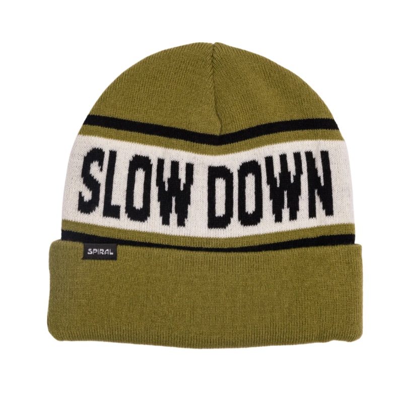 Spiral Wax Co. Slow Down Beanie Olive