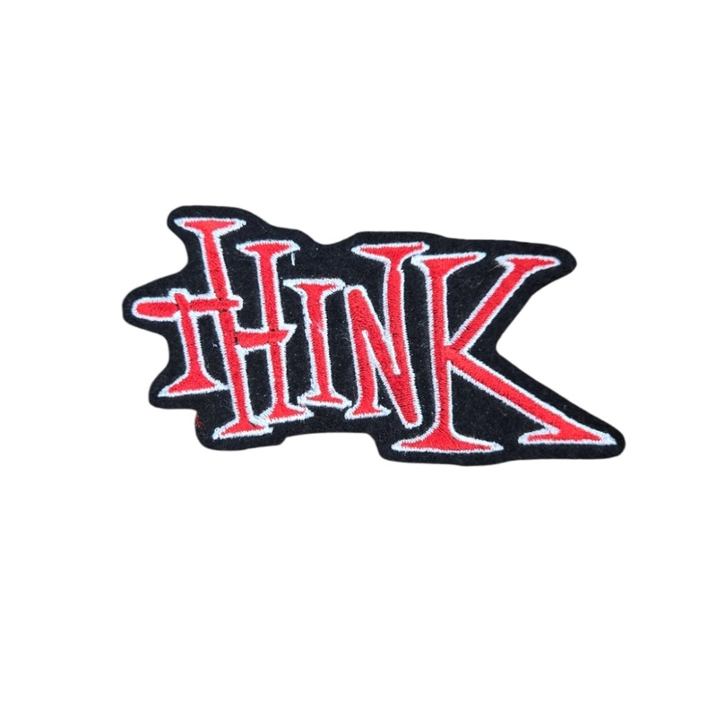 Vintage Think Skateboards  Patch 4″ – RED