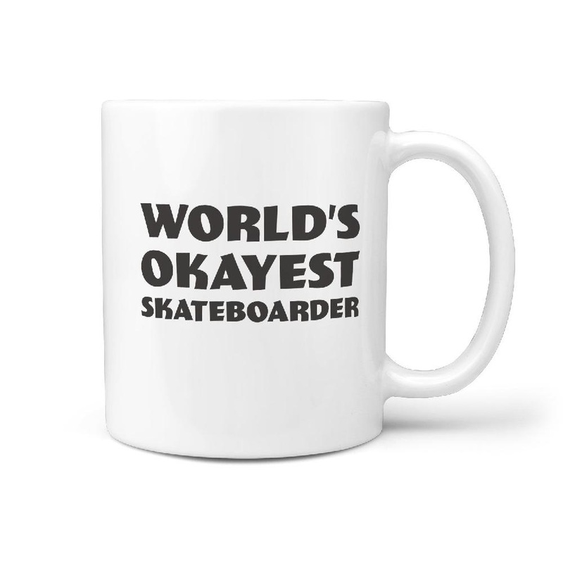 World Okayest Skateboarder – Funny Mug