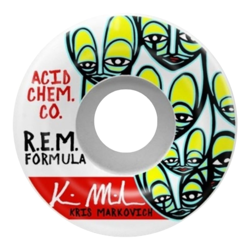 Acid Chemical Wheels Kris Markovich REM Limited Edition White Wheels 50mm