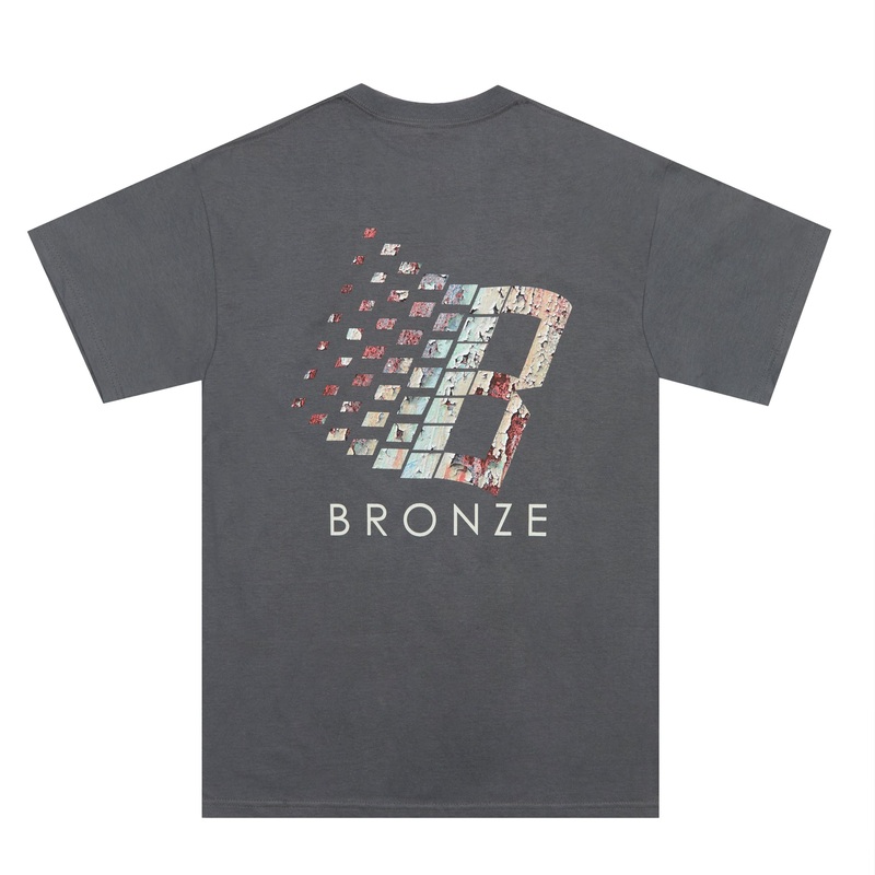 Bronze 56K Logo Rust T-Shirt Black MD