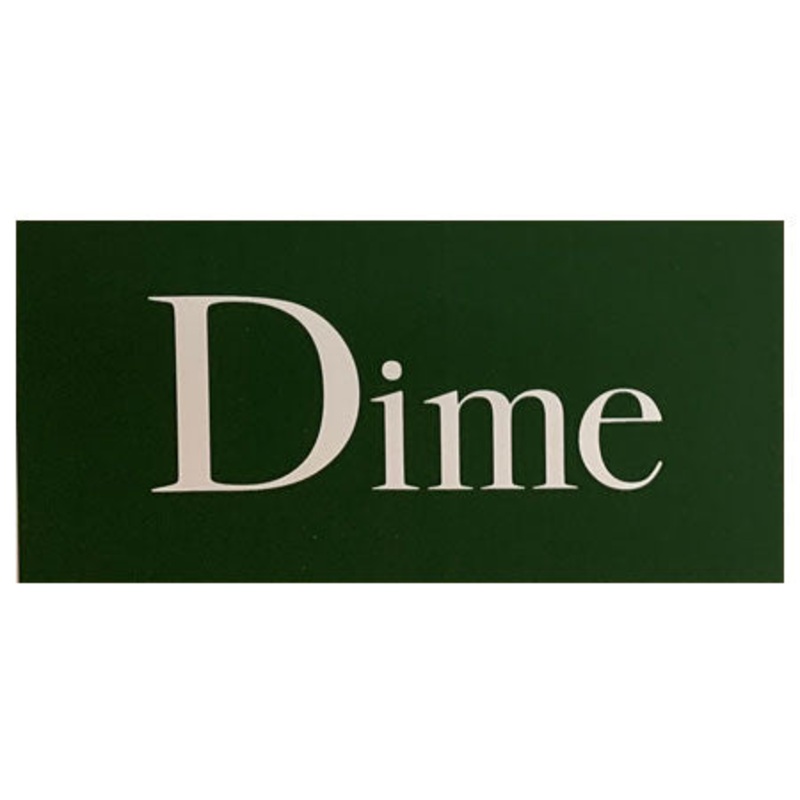Dime Classic Logo Sticker Green 4″ x 2″