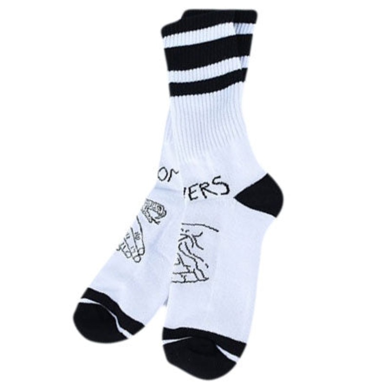 Doom Sayers Snake Shake Socks White/ Black One size fits all