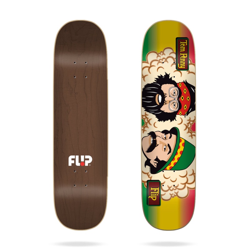 Flip Penny Toms Friends Rasta Stripe 8.125″ Skateboard Deck 8.125″ WB 14.25″