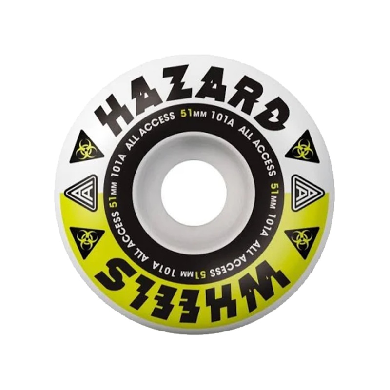 Hazard “Melt Down” Classic Shape 101A Duro Wheels – 51mm  – * BLEM SET