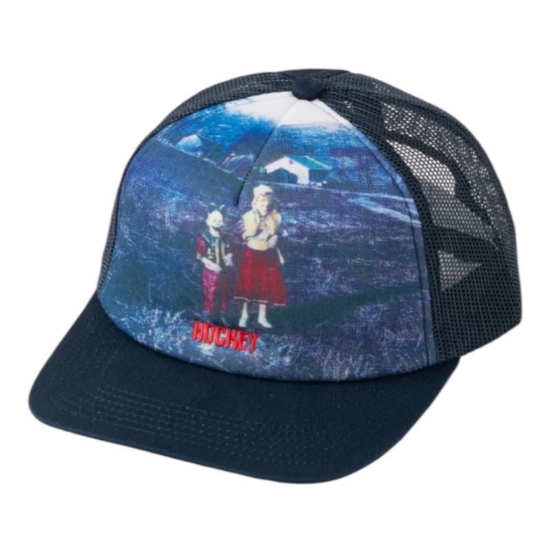 Hockey Farm Kids Trucker Hat Navy OS