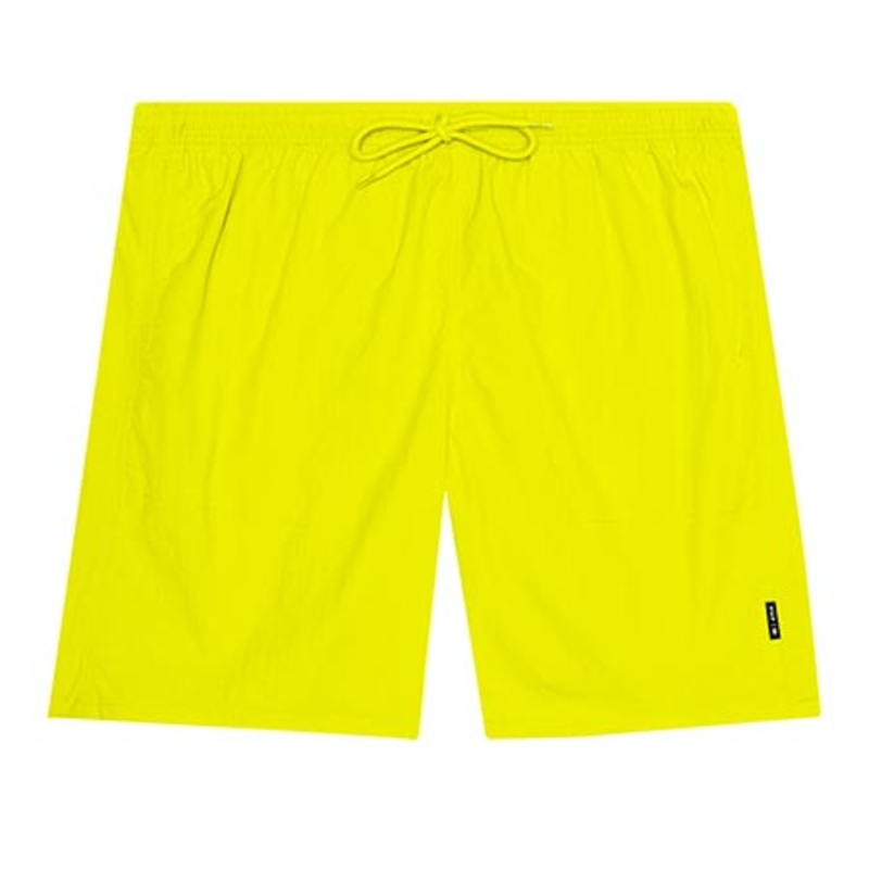HUF DWR Fuck It Easy Shorts Hot Lime Medium