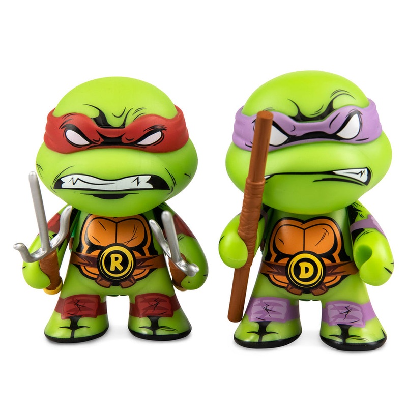KIDROBOT x TMNT RAPHAEL & DONATELLO 3″ VINYL FIGURE 2-PACK