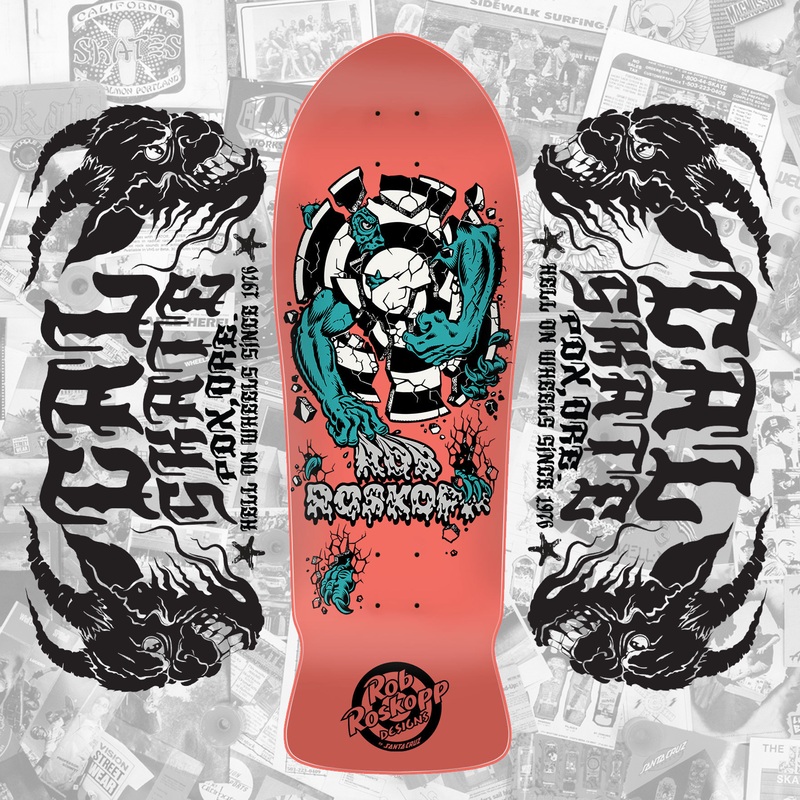 Santa Cruz “Rob Roskopp- Roskopp 3″ Matte Pink 10.17” Deck