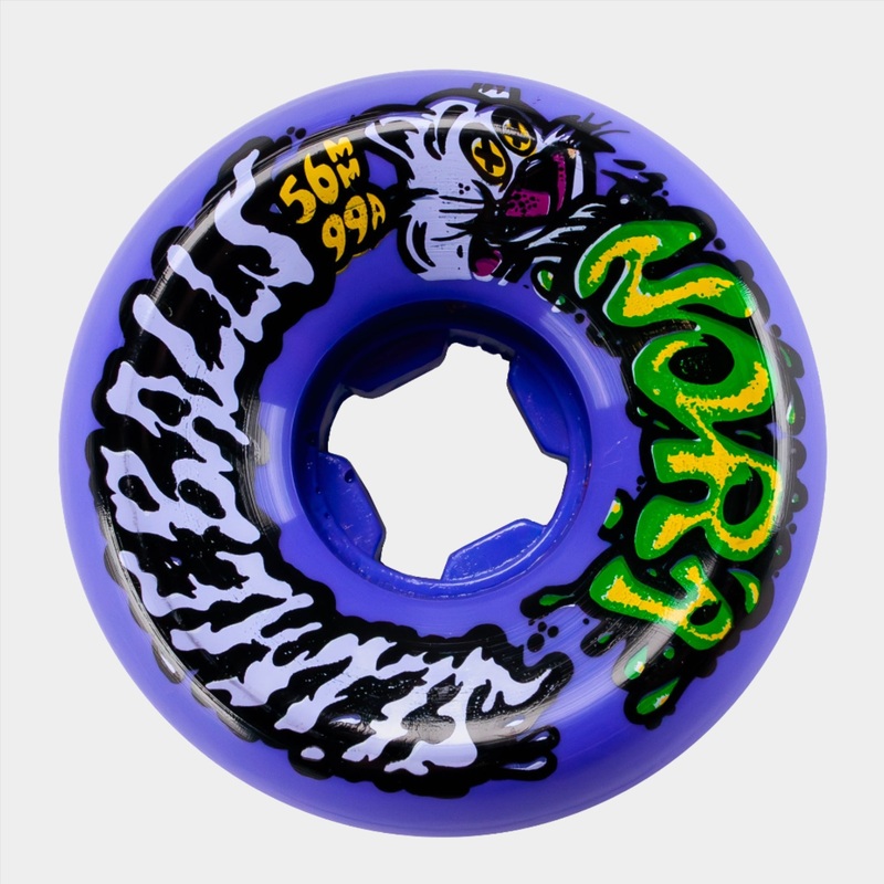 Slime Balls – 56mm – 99a Vasconcellos Guest Vomit Wheels – Purple 56mm 99a