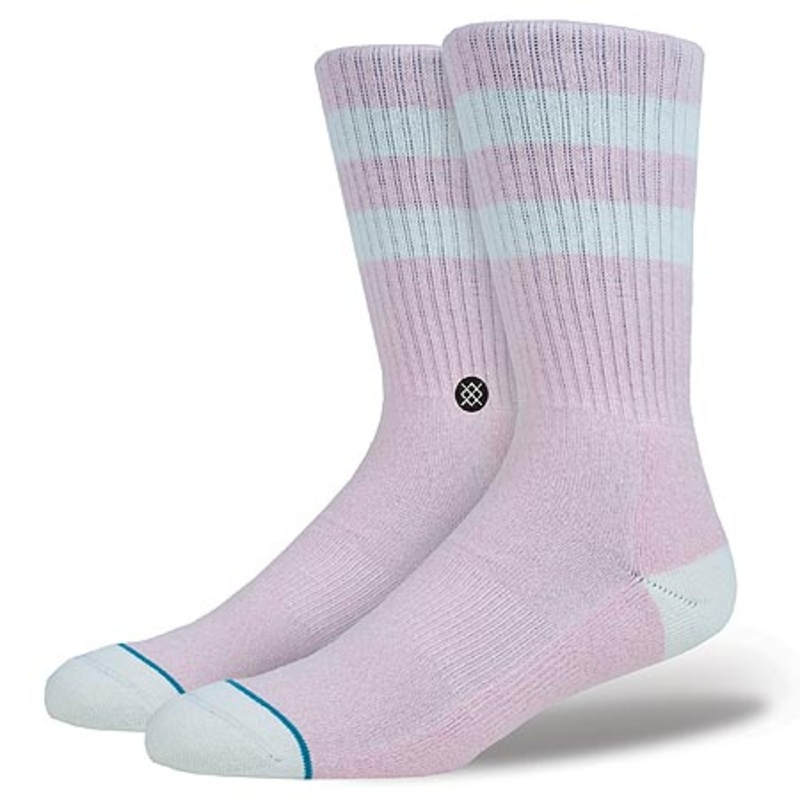Stance Salty Crew Socks Pink Large