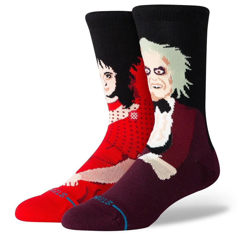 Stance x Beetlejuice Dearly Beloved Crew Socks Red Large