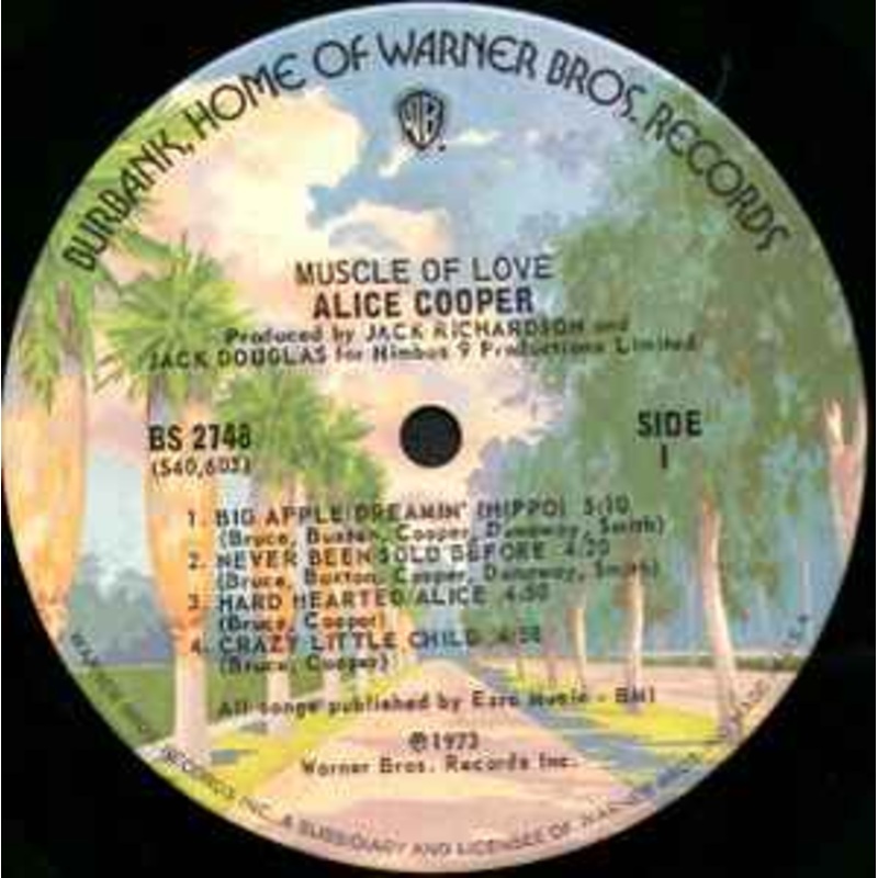 Alice Cooper  Muscle Of Love Vinyl LP Record *Used 1973 Release*