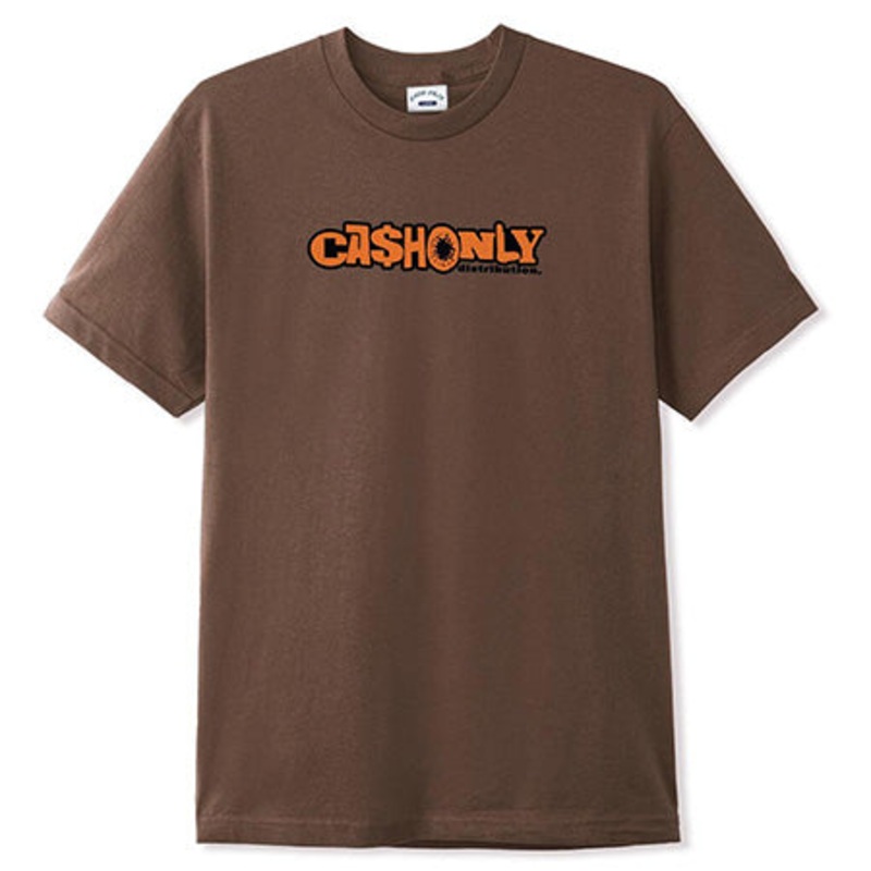 Cash Only Payday T Shirt Oak Brown Medium