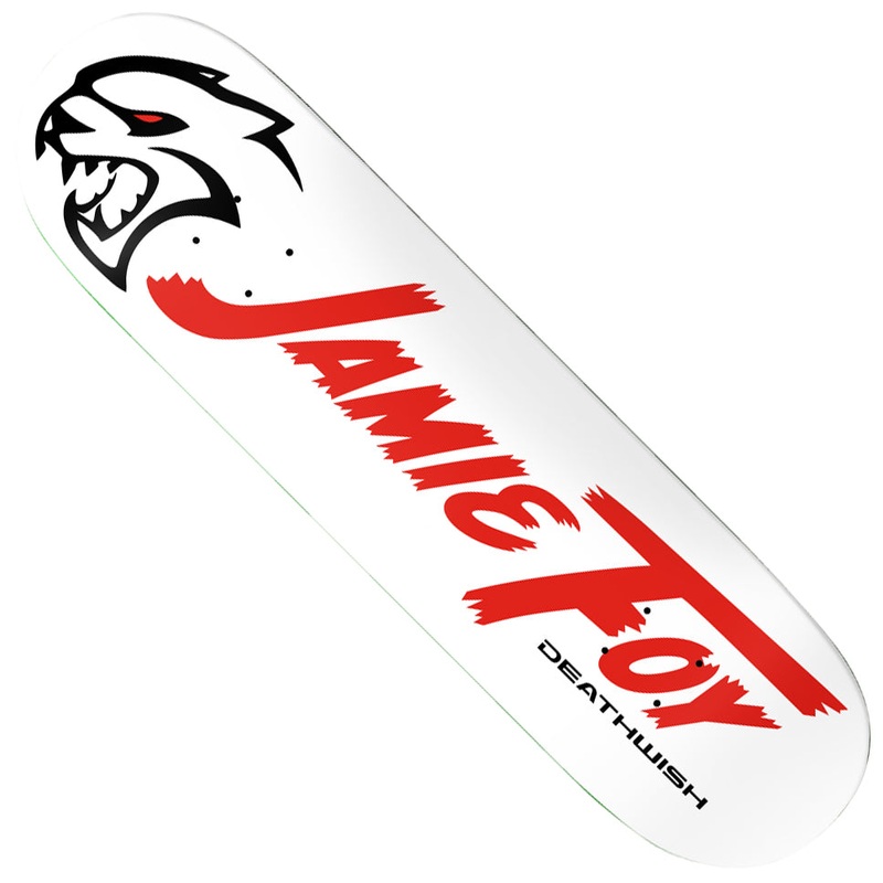 Deathwish Jamie Foy Hemi Deck White 8.5 x 31.75 WB:14.25