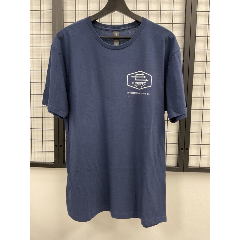 Disrupt Skateshop Logo Shirt – Navy Blue XS