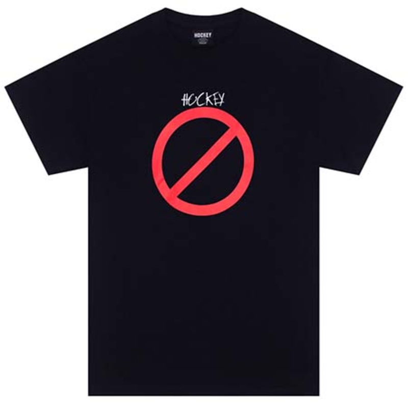 Hockey Cross Out T Shirt Black Extra Large