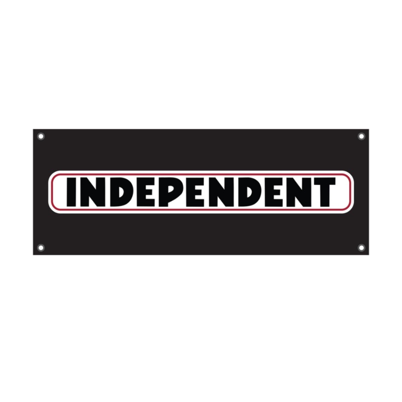 Independent Trucks Bar Logo Vinyl Banner (Black) 48″ x 18″