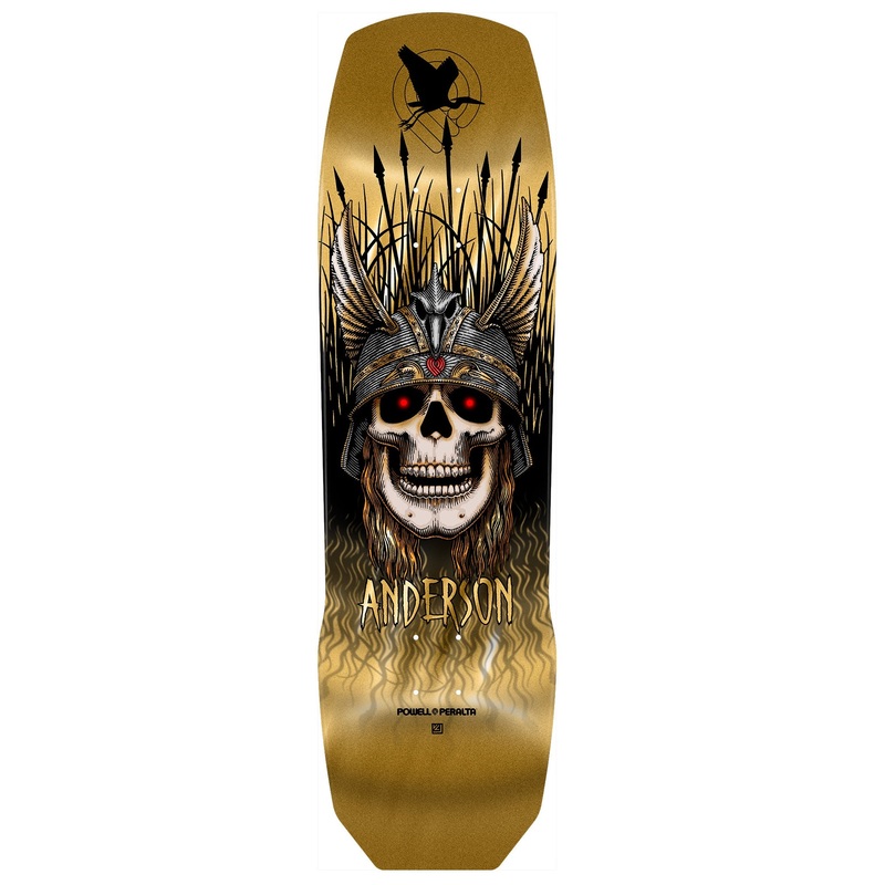 Powell Peralta “Andy Anderson- Heron 3″ Gold Foil 9.13” Deck