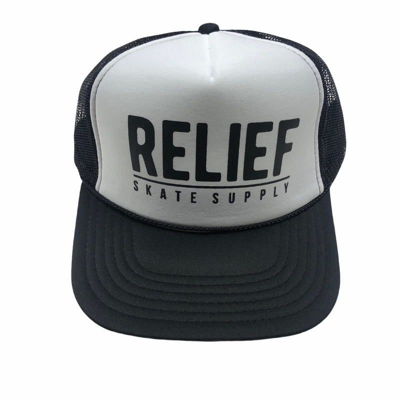 RELIEF TRUCKER HAT BLK/WHT OS Black