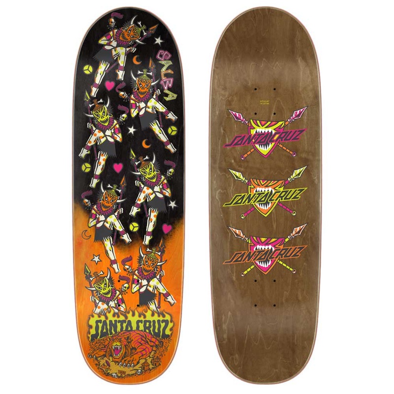 Santa Cruz Salba Firedance Pro Shaped Skateboard Deck 8.8″ Deck Only 8.8