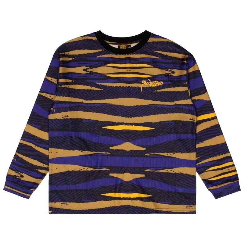 Sexhippies Sublimated Thermal Shirt Midnight/Ochre M