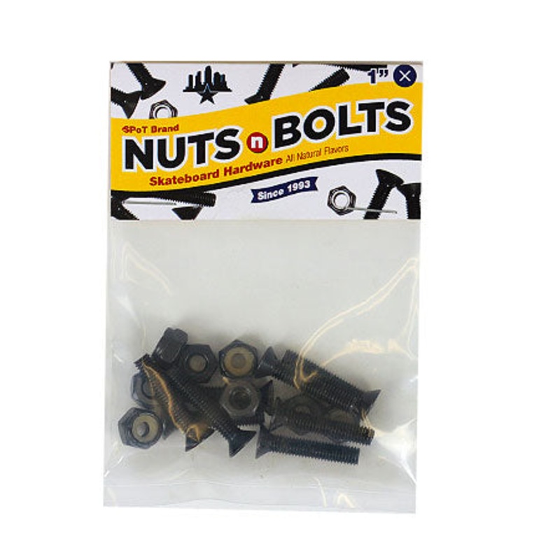 Skatepark of Tampa Nuts N’ Bolts 1″ Phillips Hardware Black 1″