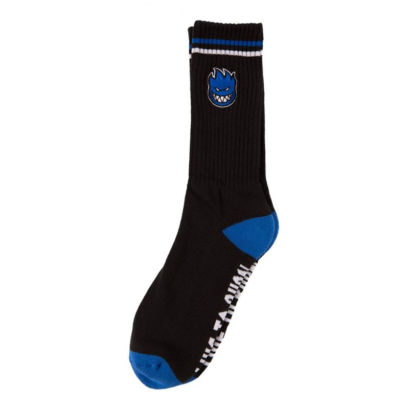 Spitfire Bighead Fill Embroidered Sock – Black / Blue / White