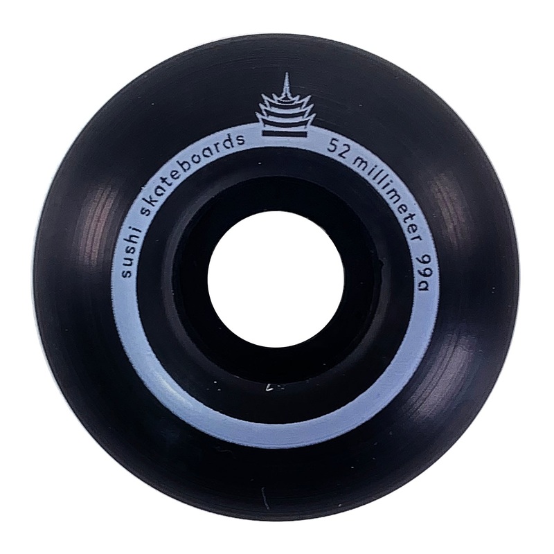 Sushi Wheels – 52mm – Pagoda Team V2 Wheels – Black 52mm