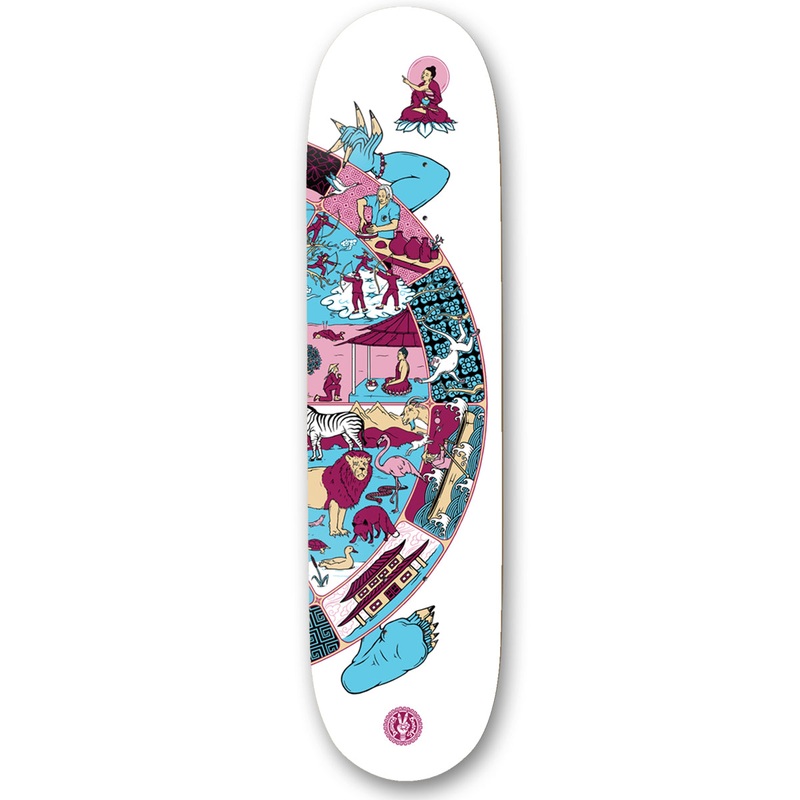 The Drawing Boards – 8.25″ – Wheel Of Life – Part 3 Deck