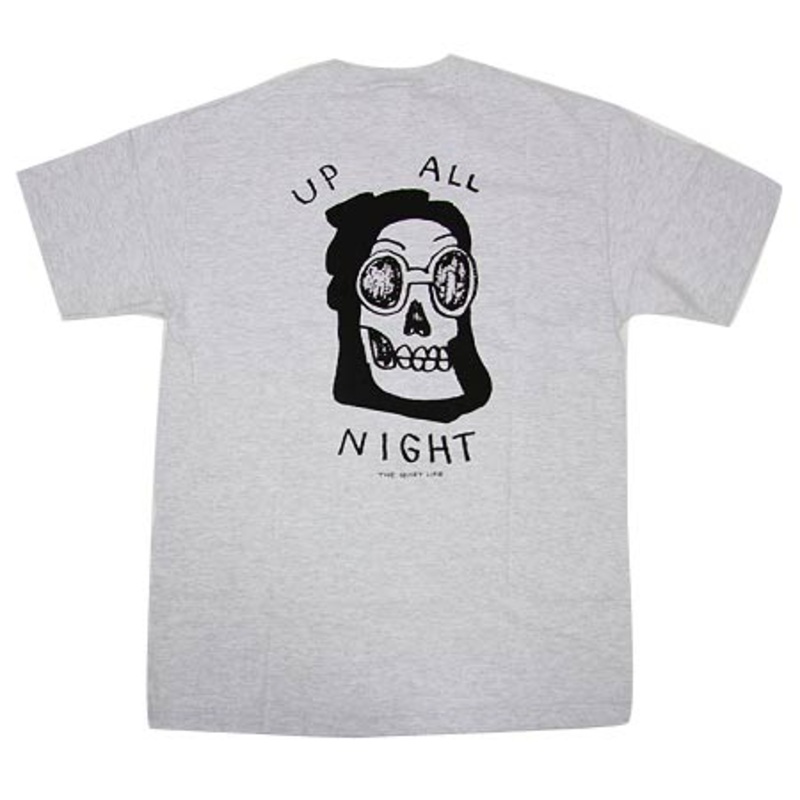 The Quiet Life Up All Night T Shirt Ash Heather Extra Large