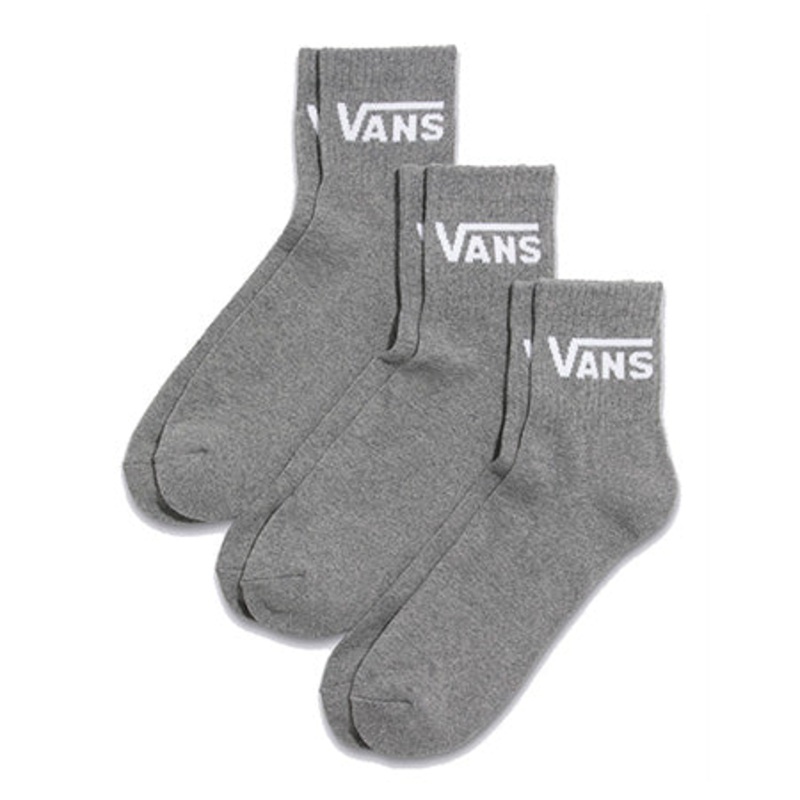 Vans Classic Half Crew 3-Pack Socks Black 9.5-13