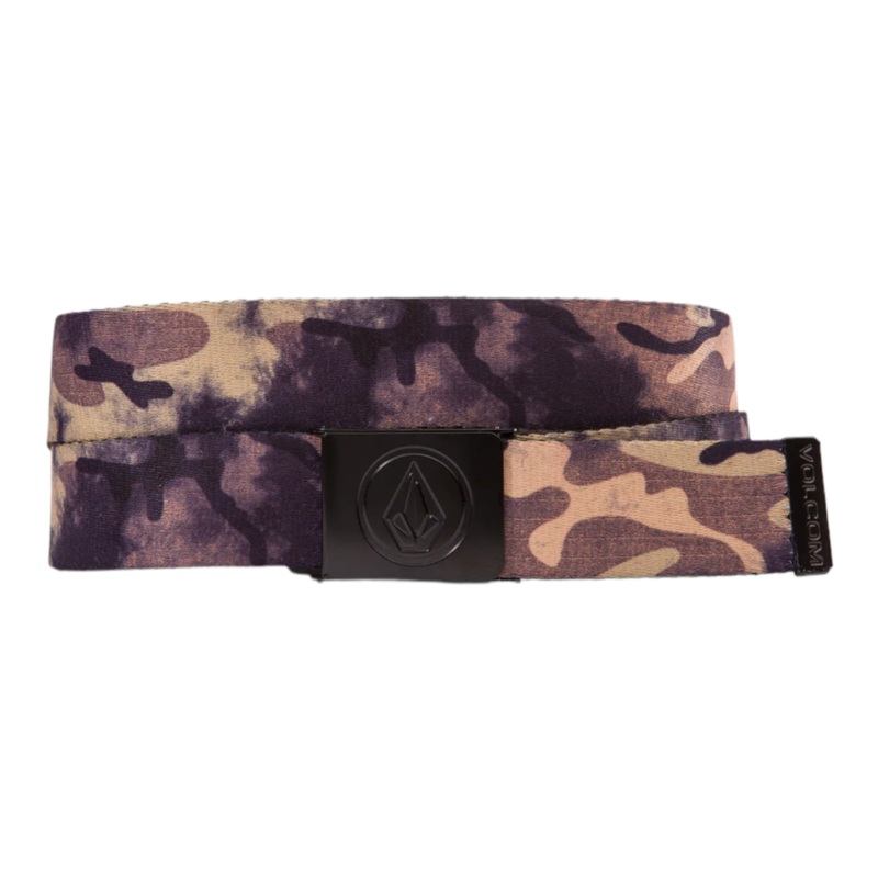 VOLCOM CIRCLE WEB BELT – COVERT GREEN OS