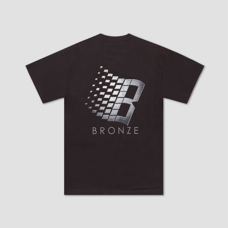 Bronze Bolted B Logo T-Shirt Black Small